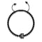 Renard de cristal | Bronze à canon | Noir | Bracelet Charmballa en macramé